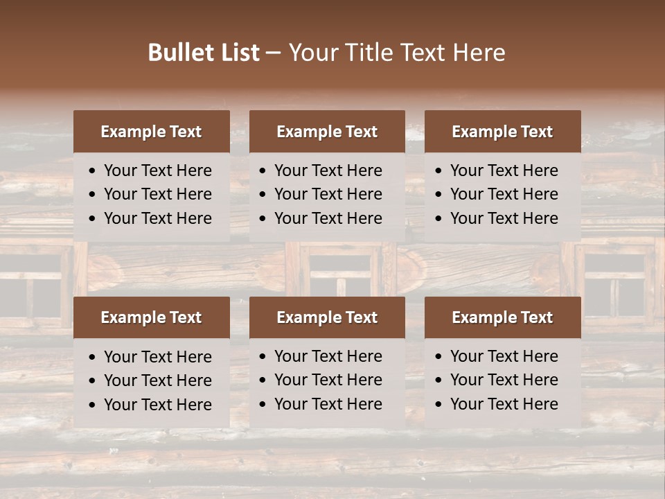 Wall Close Up Fretted PowerPoint Template