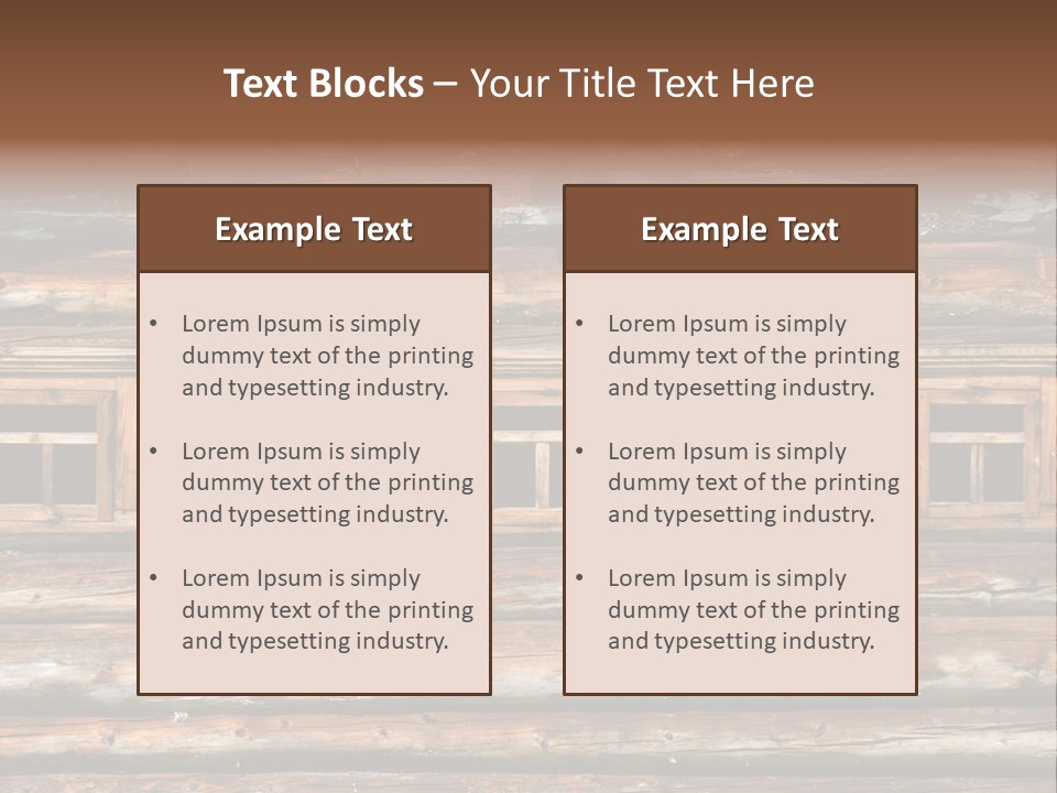 Wall Close Up Fretted PowerPoint Template