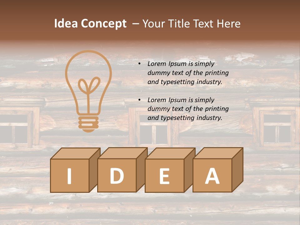 Wall Close Up Fretted PowerPoint Template