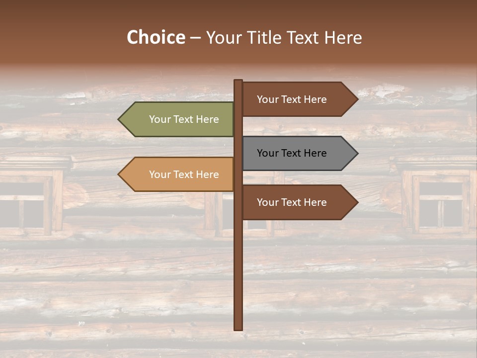 Wall Close Up Fretted PowerPoint Template