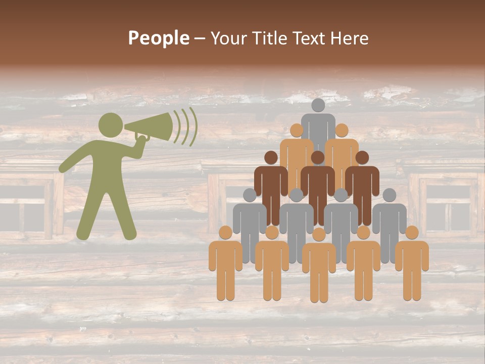 Wall Close Up Fretted PowerPoint Template