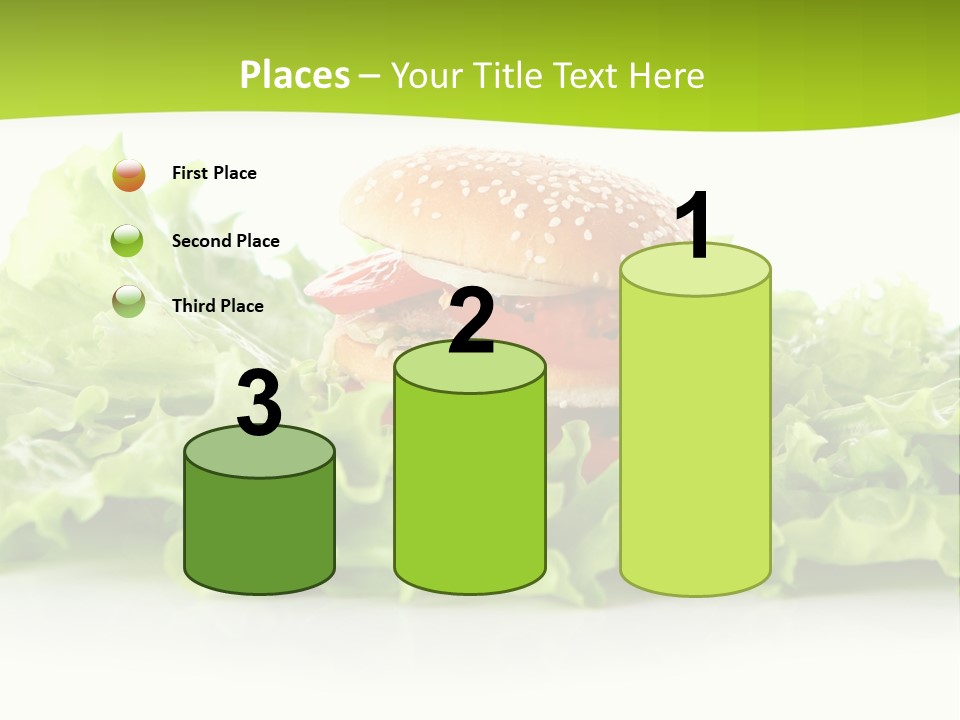 Closeup Burger Cuisine PowerPoint Template