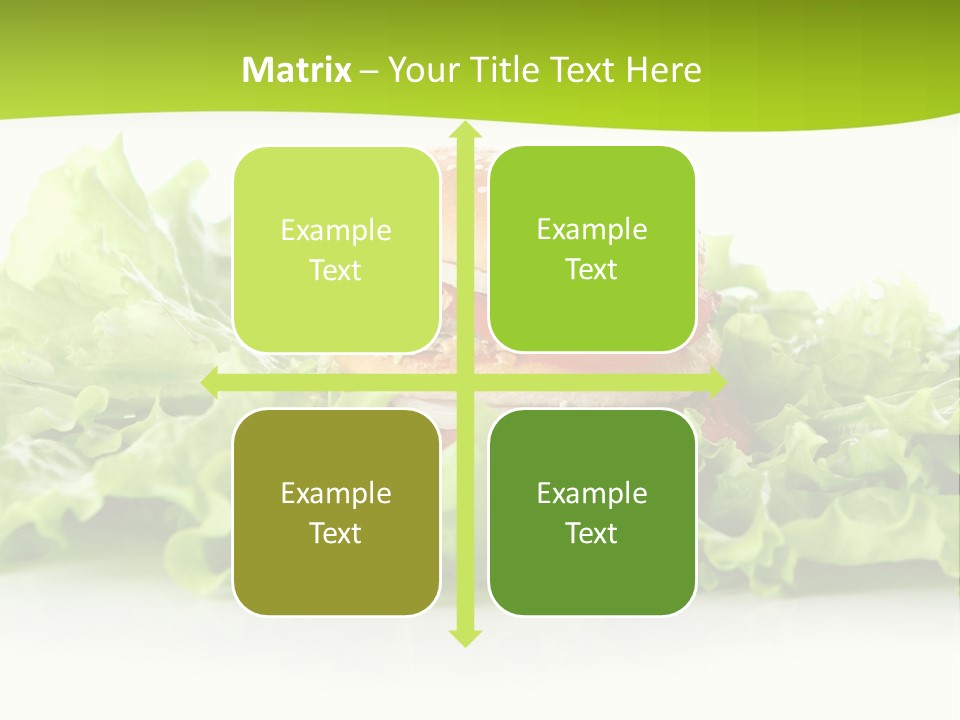 Closeup Burger Cuisine PowerPoint Template