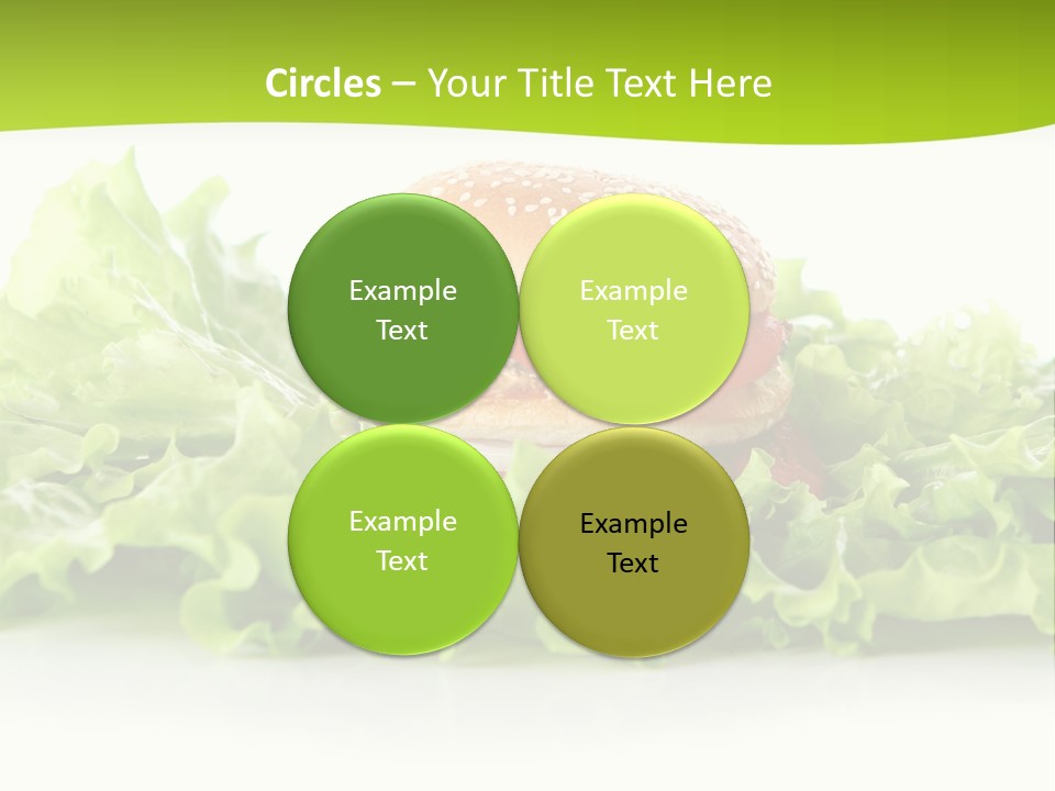 Closeup Burger Cuisine PowerPoint Template