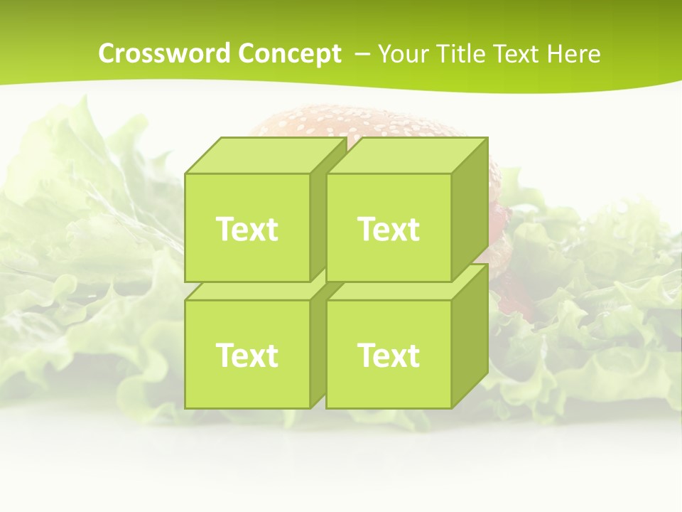 Closeup Burger Cuisine PowerPoint Template