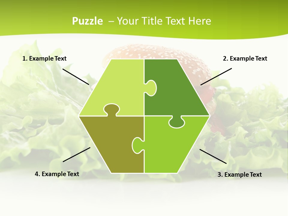 Closeup Burger Cuisine PowerPoint Template