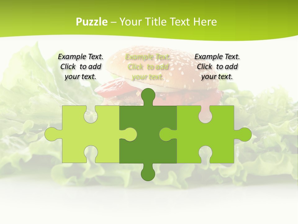 Closeup Burger Cuisine PowerPoint Template