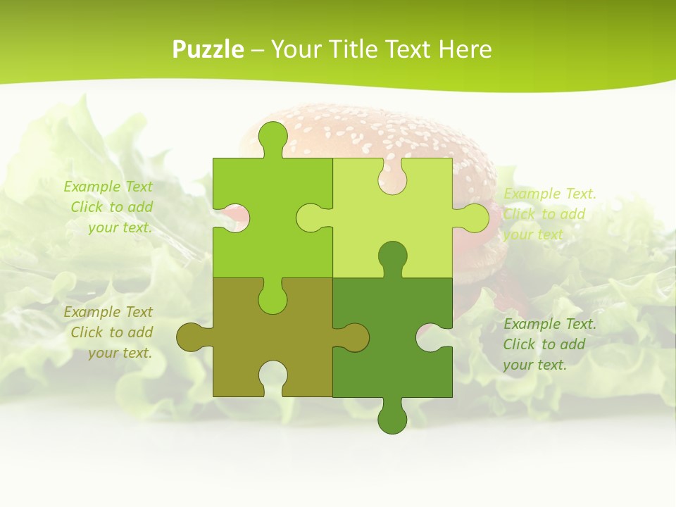 Closeup Burger Cuisine PowerPoint Template