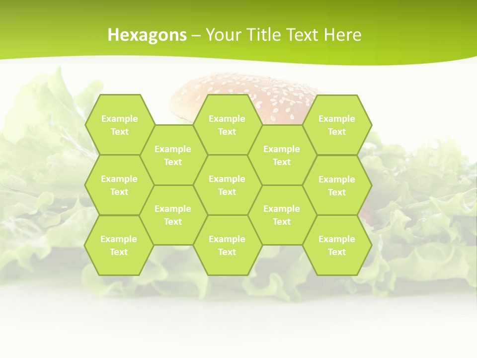 Closeup Burger Cuisine PowerPoint Template