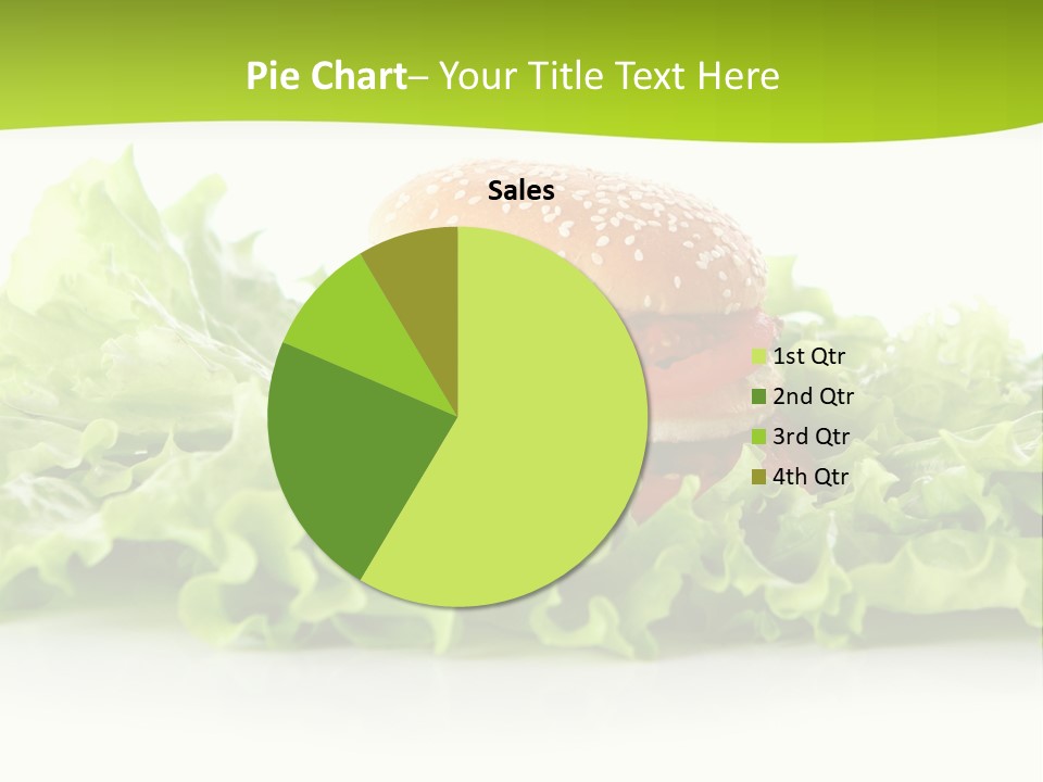 Closeup Burger Cuisine PowerPoint Template