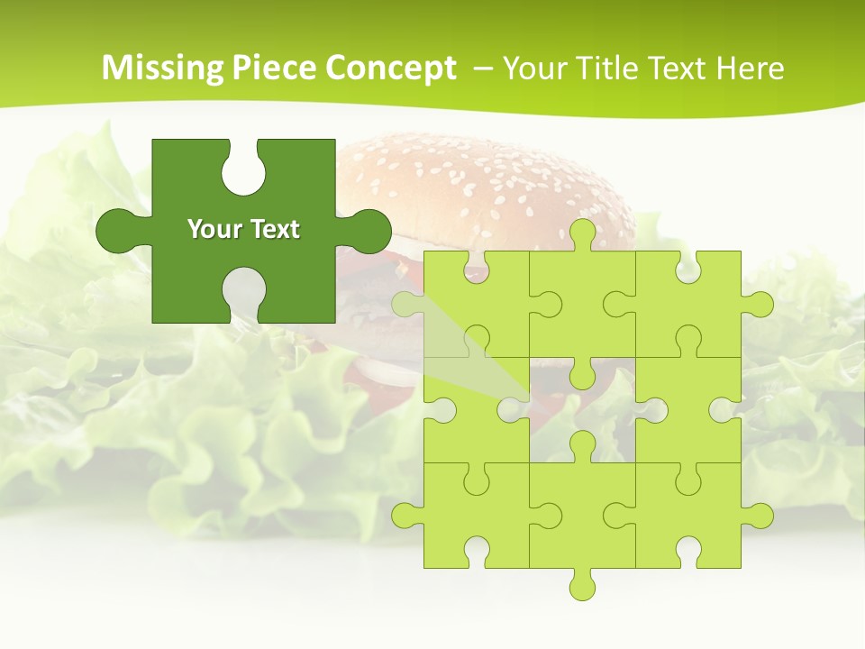 Closeup Burger Cuisine PowerPoint Template