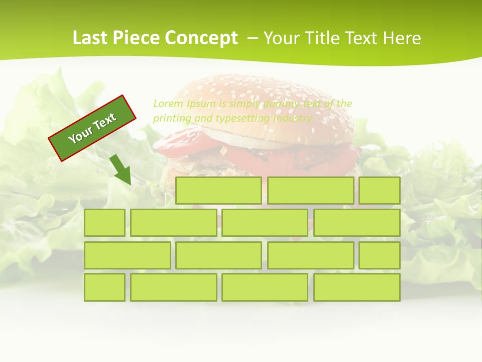 Closeup Burger Cuisine PowerPoint Template