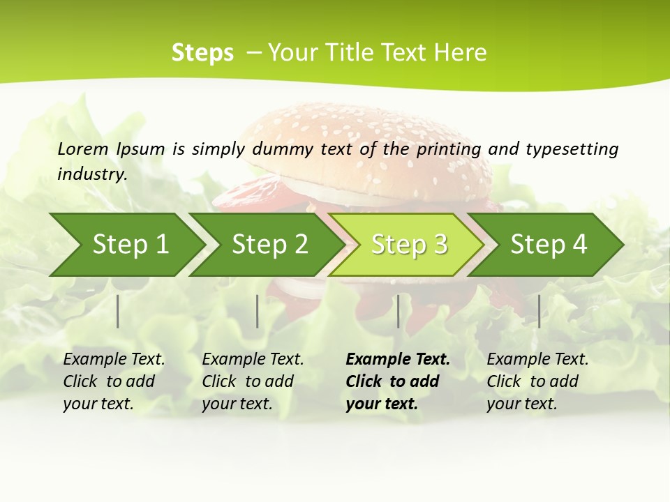 Closeup Burger Cuisine PowerPoint Template