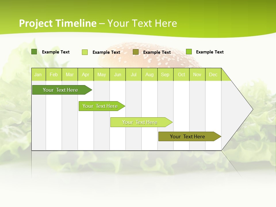 Closeup Burger Cuisine PowerPoint Template