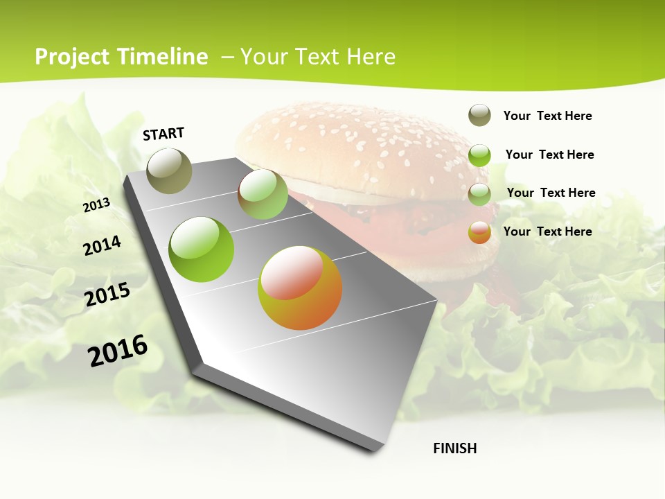 Closeup Burger Cuisine PowerPoint Template