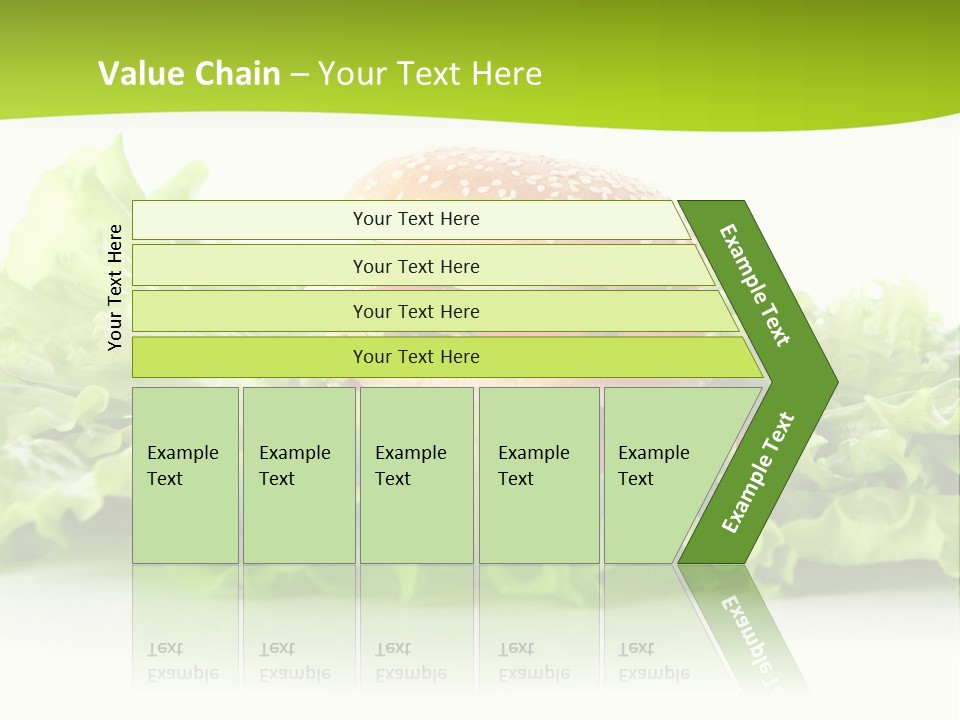 Closeup Burger Cuisine PowerPoint Template