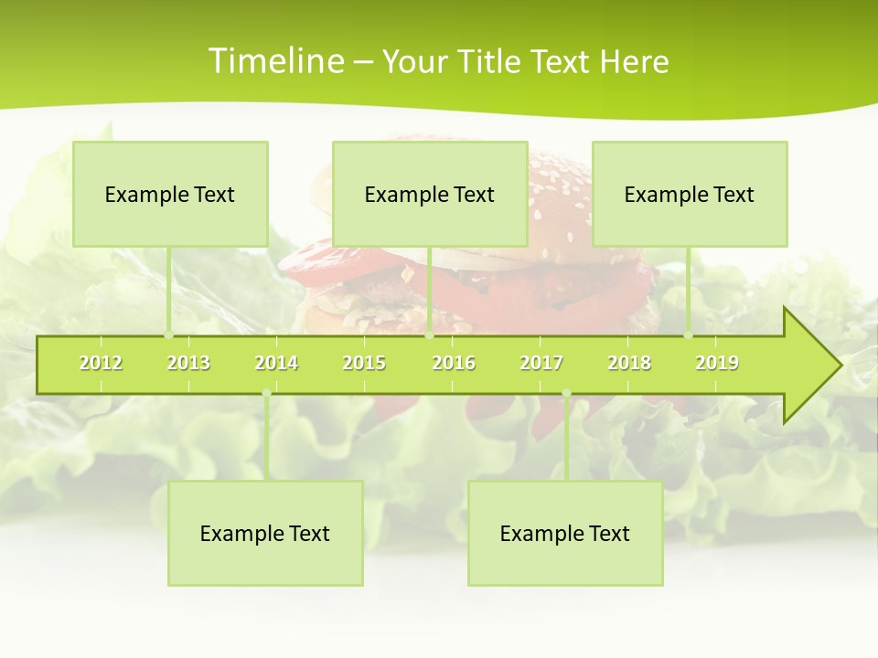Closeup Burger Cuisine PowerPoint Template