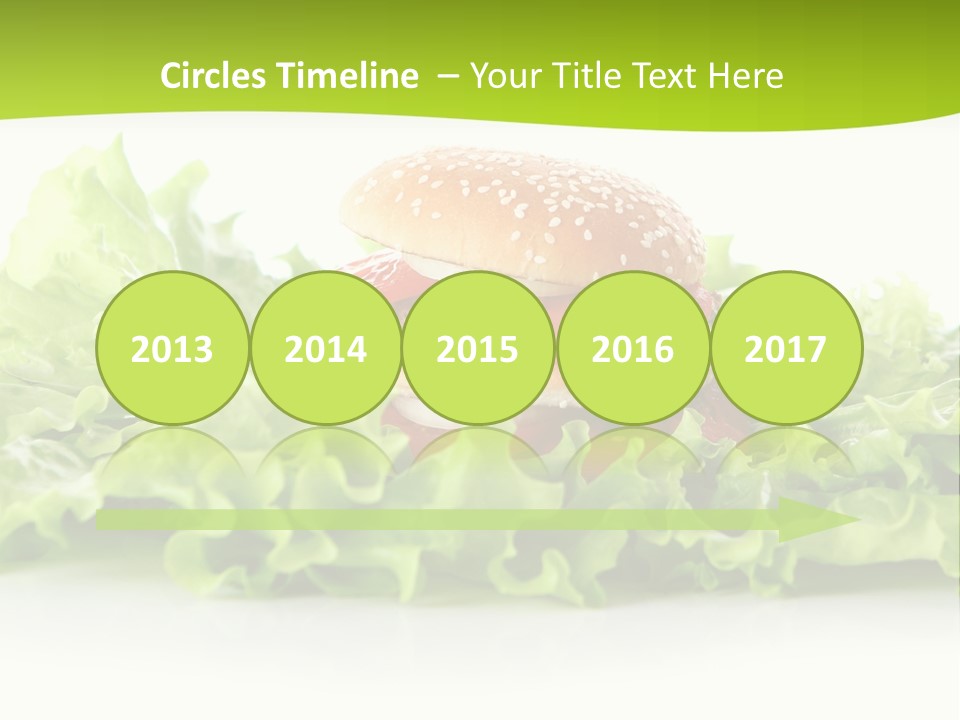 Closeup Burger Cuisine PowerPoint Template