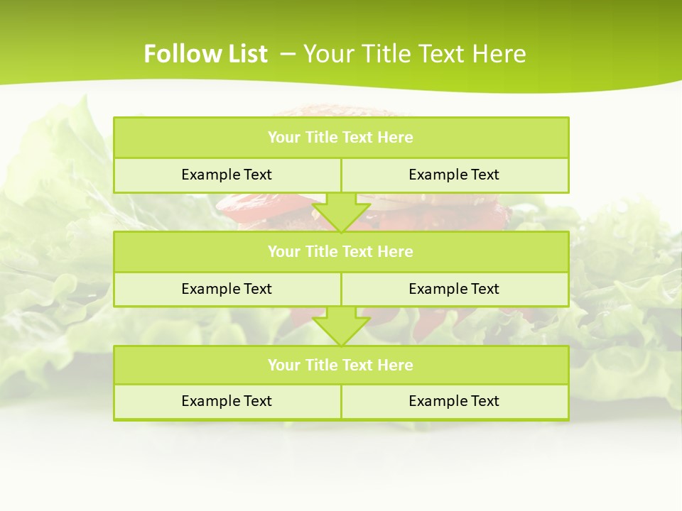 Closeup Burger Cuisine PowerPoint Template