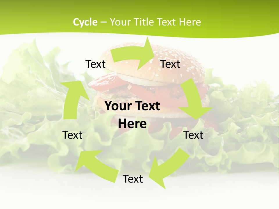 Closeup Burger Cuisine PowerPoint Template