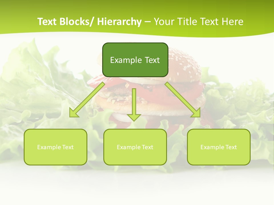 Closeup Burger Cuisine PowerPoint Template
