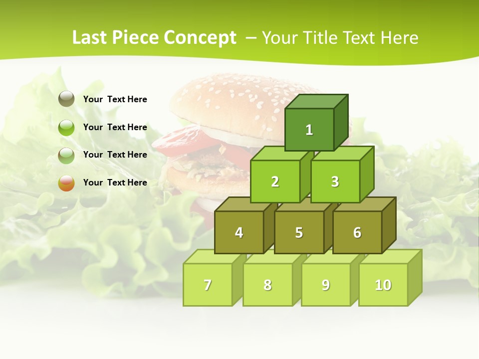 Closeup Burger Cuisine PowerPoint Template