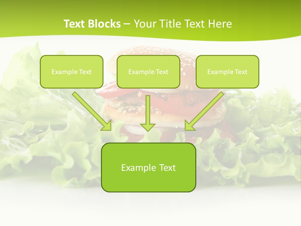 Closeup Burger Cuisine PowerPoint Template