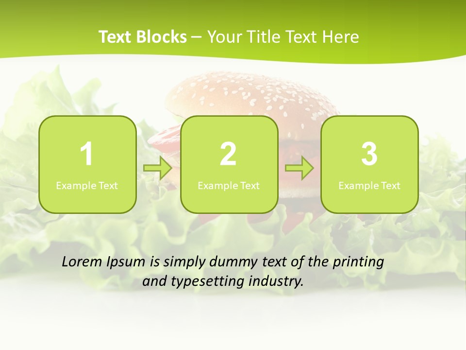Closeup Burger Cuisine PowerPoint Template