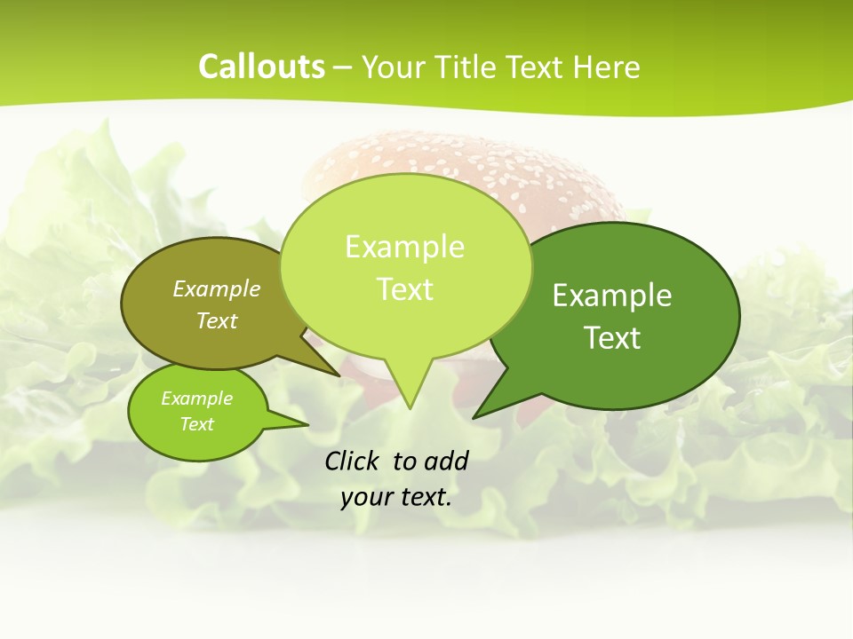 Closeup Burger Cuisine PowerPoint Template