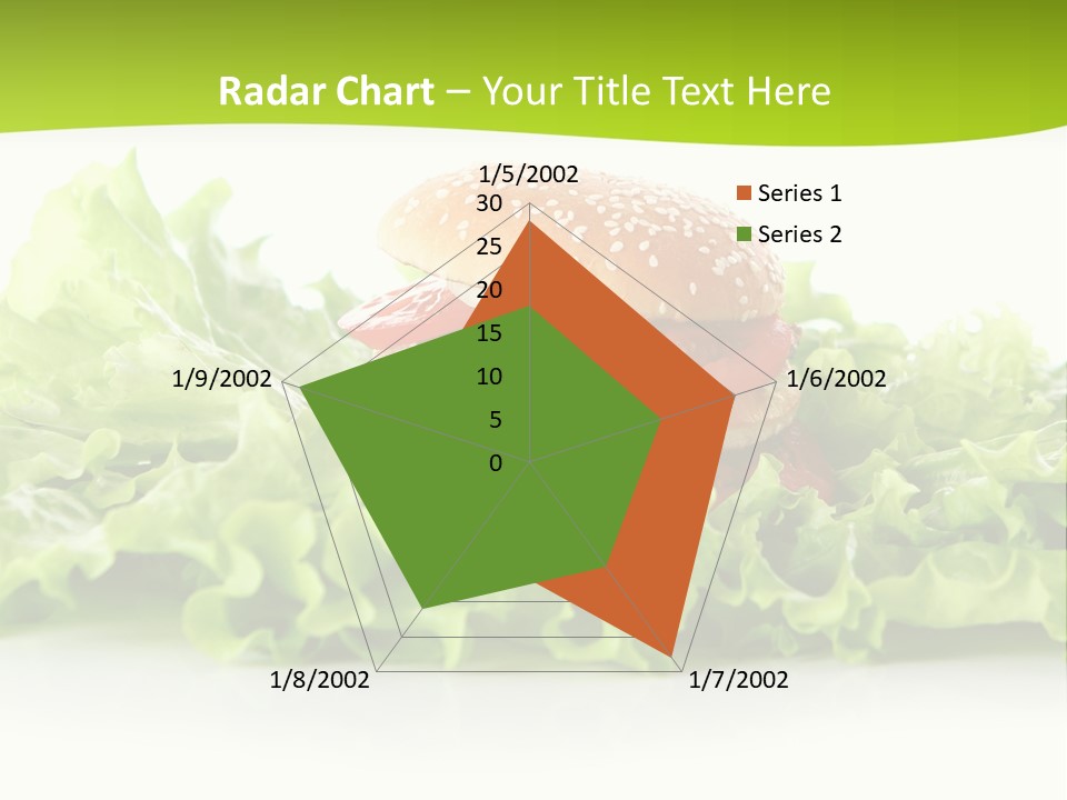 Closeup Burger Cuisine PowerPoint Template