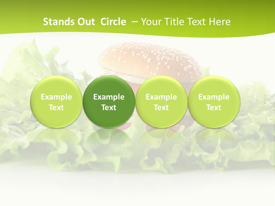 Closeup Burger Cuisine PowerPoint Template