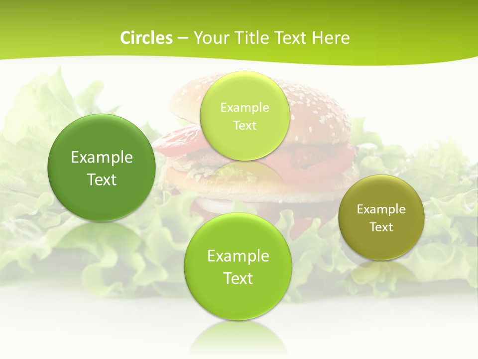 Closeup Burger Cuisine PowerPoint Template