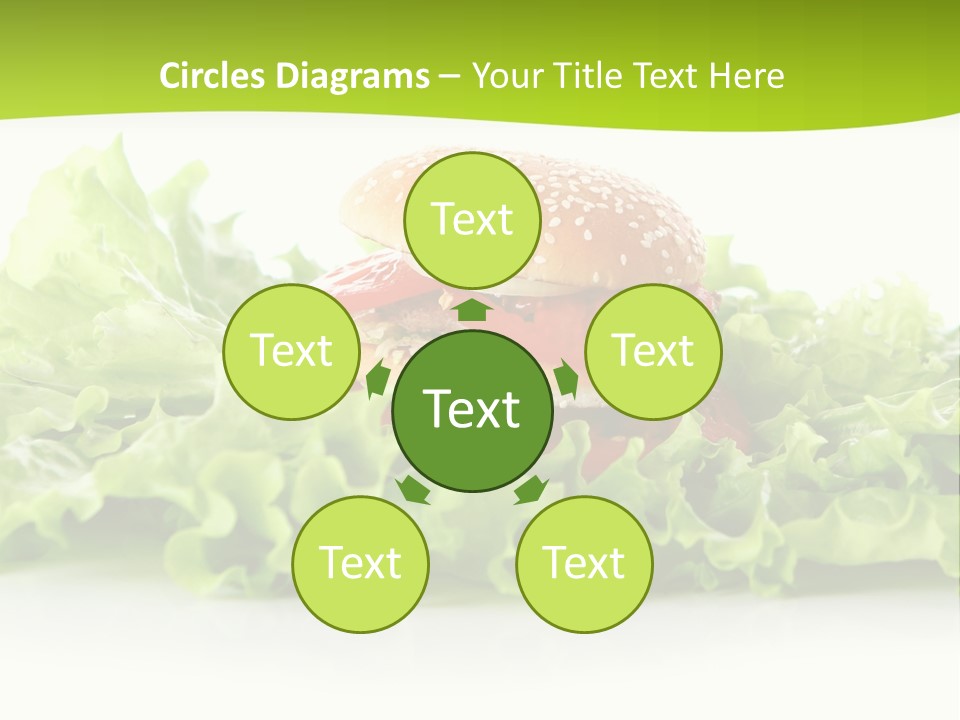 Closeup Burger Cuisine PowerPoint Template