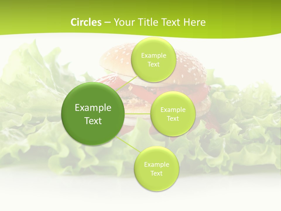 Closeup Burger Cuisine PowerPoint Template