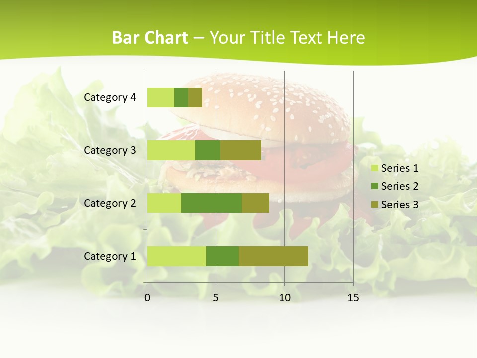 Closeup Burger Cuisine PowerPoint Template