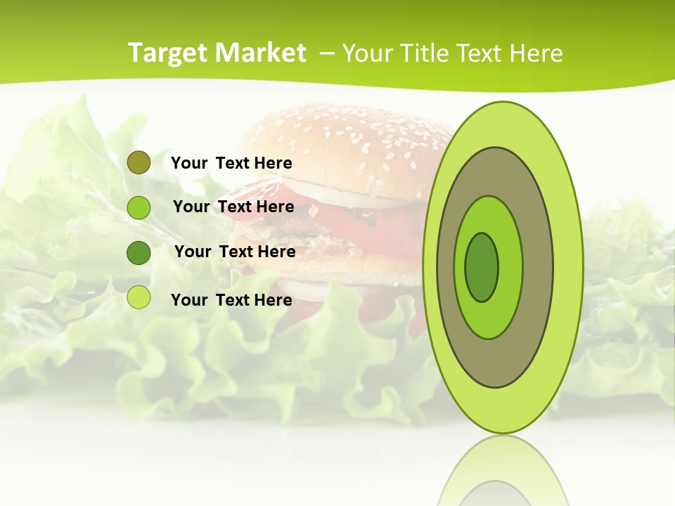 Closeup Burger Cuisine PowerPoint Template