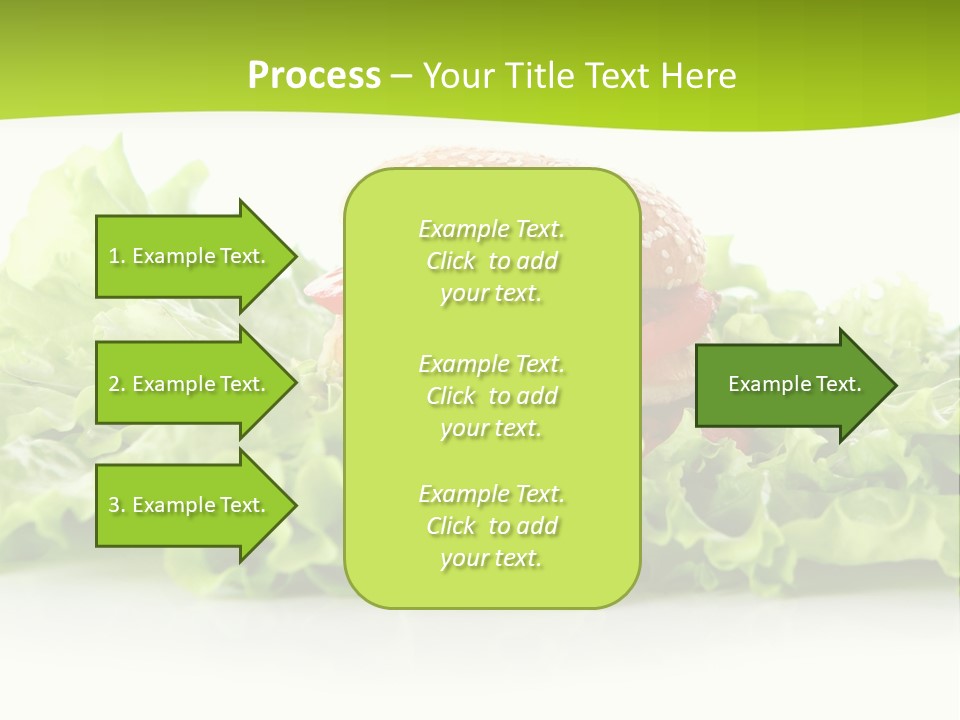 Closeup Burger Cuisine PowerPoint Template