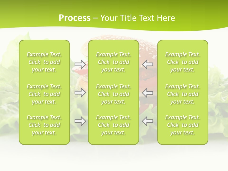 Closeup Burger Cuisine PowerPoint Template