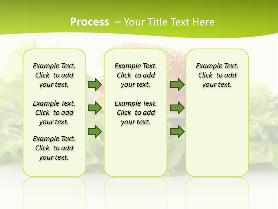 Closeup Burger Cuisine PowerPoint Template