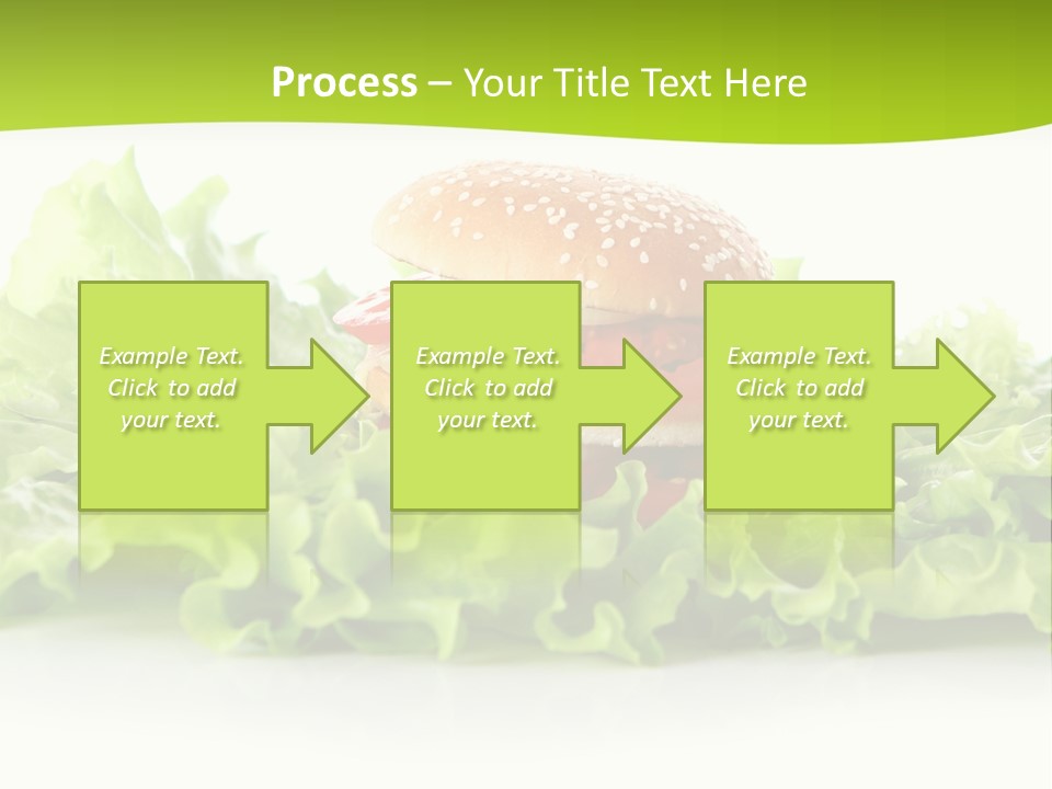 Closeup Burger Cuisine PowerPoint Template