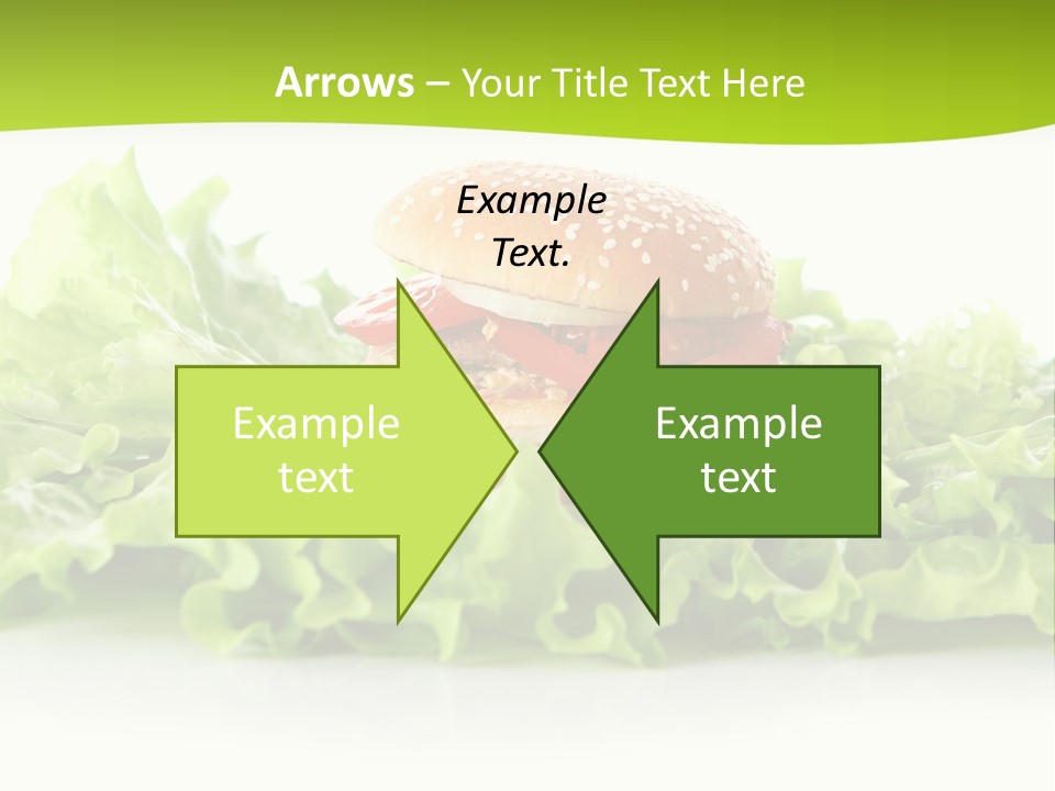 Closeup Burger Cuisine PowerPoint Template