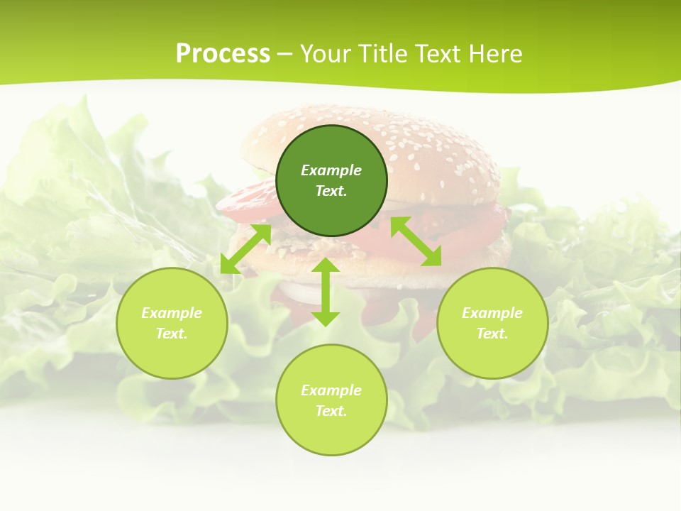 Closeup Burger Cuisine PowerPoint Template