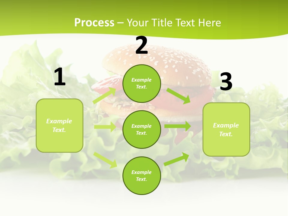 Closeup Burger Cuisine PowerPoint Template