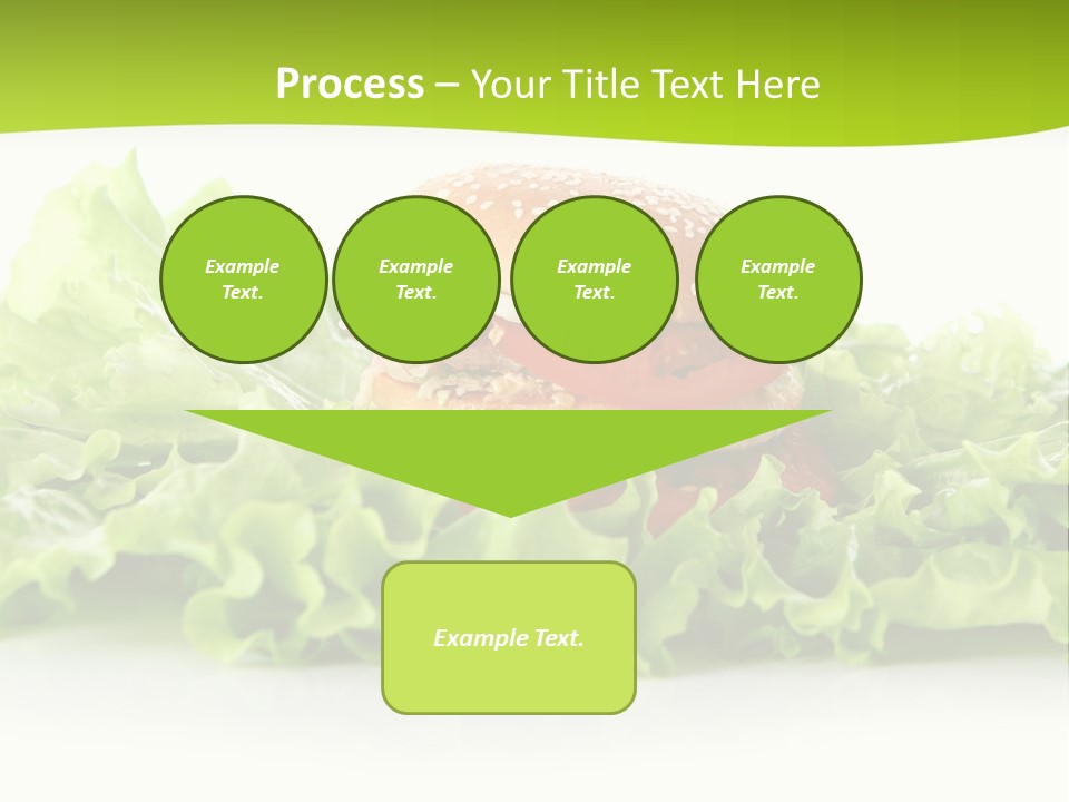 Closeup Burger Cuisine PowerPoint Template