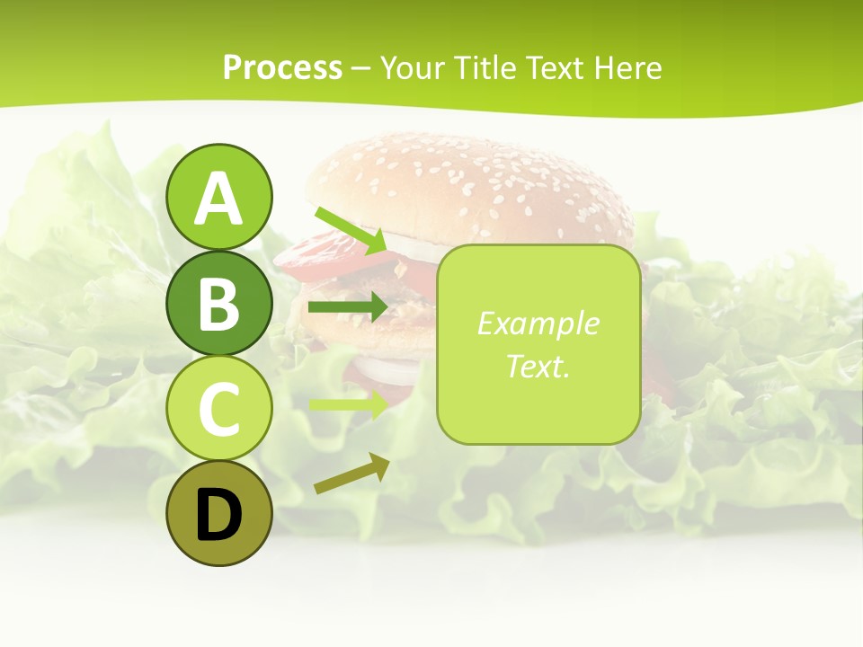 Closeup Burger Cuisine PowerPoint Template