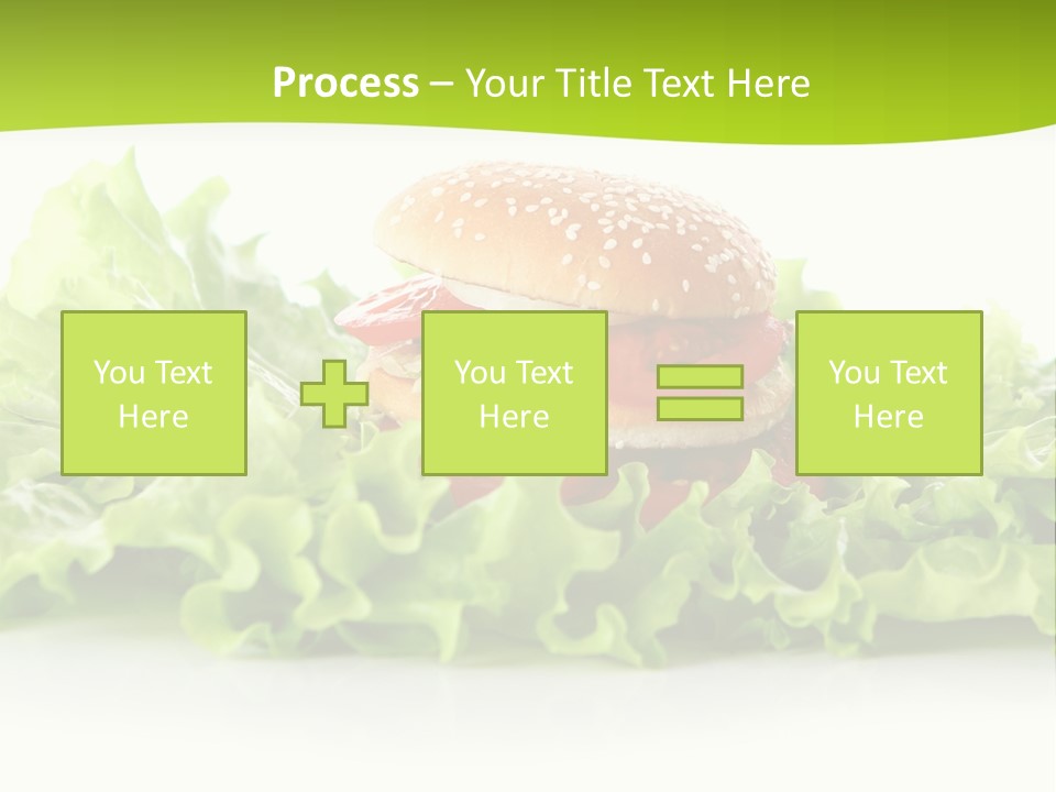 Closeup Burger Cuisine PowerPoint Template