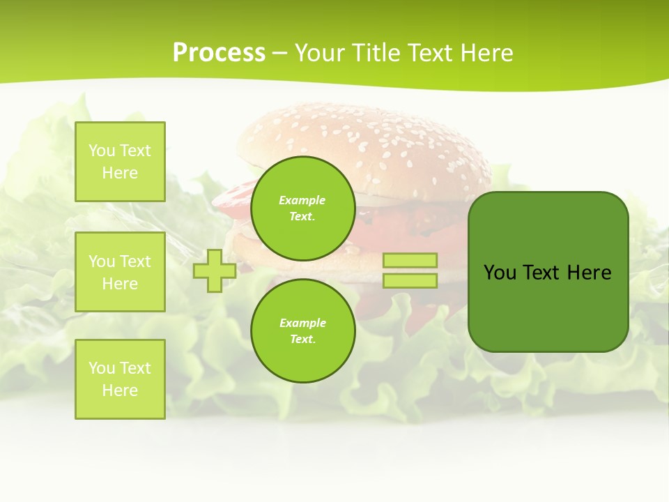 Closeup Burger Cuisine PowerPoint Template