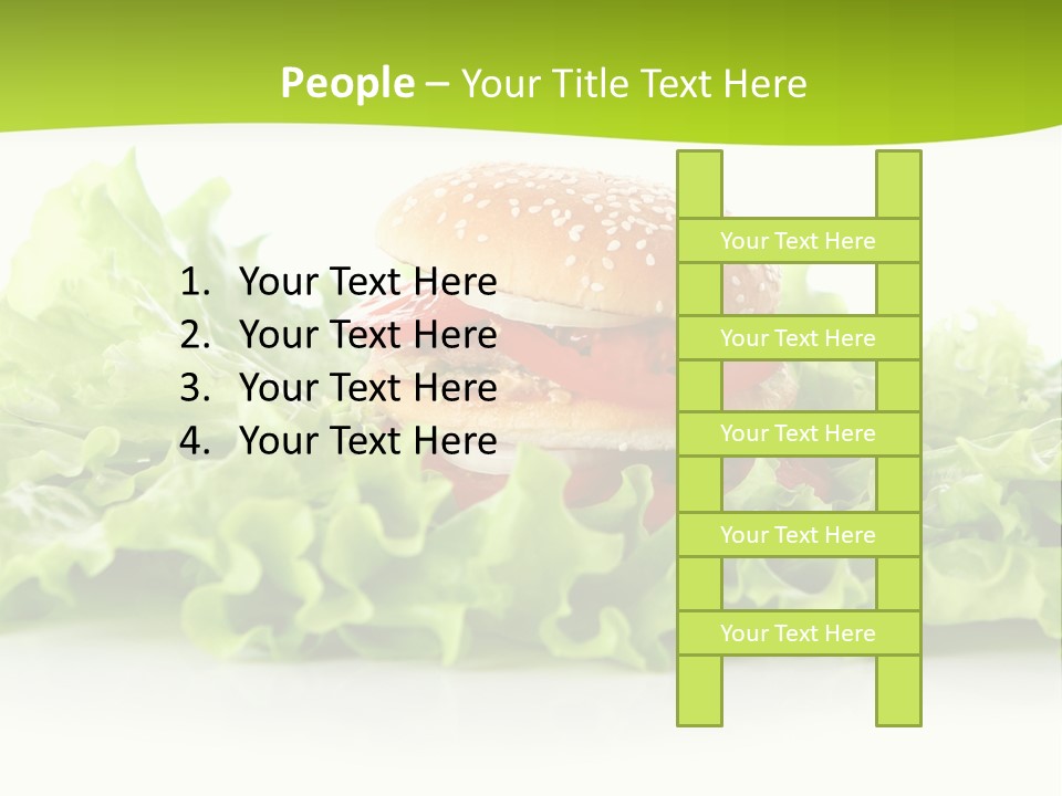 Closeup Burger Cuisine PowerPoint Template