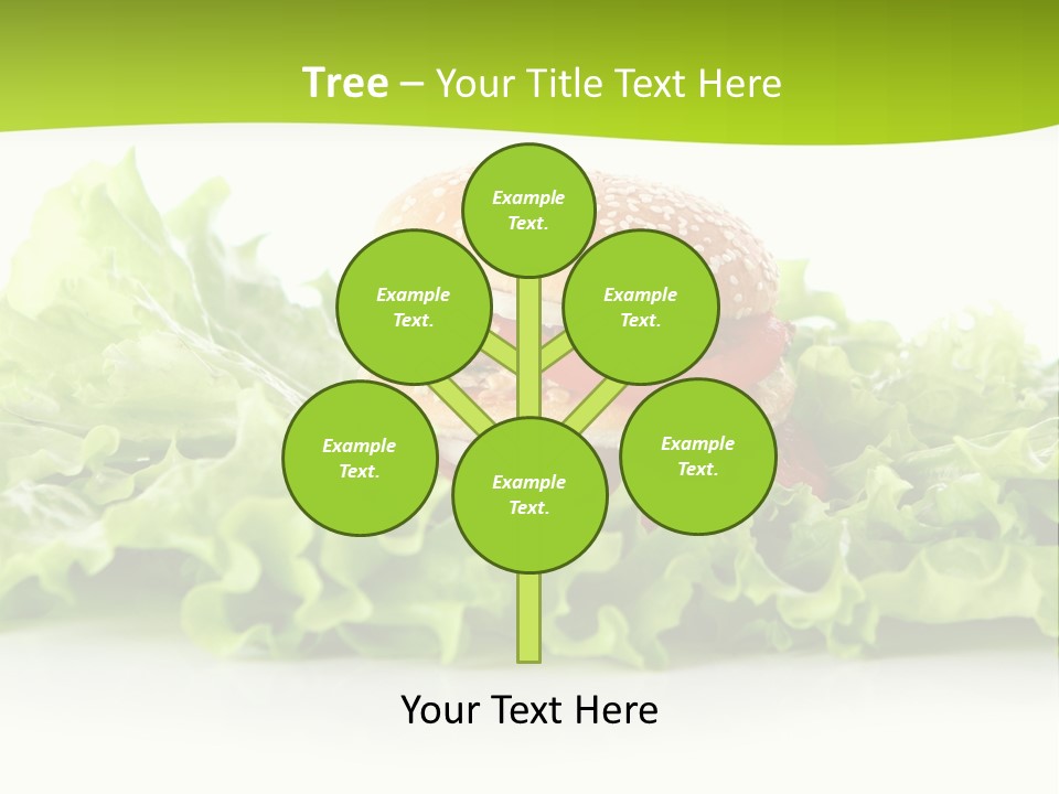 Closeup Burger Cuisine PowerPoint Template