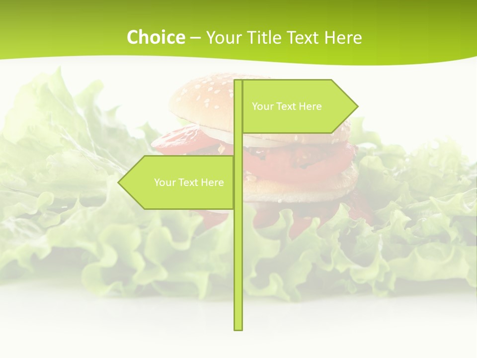 Closeup Burger Cuisine PowerPoint Template